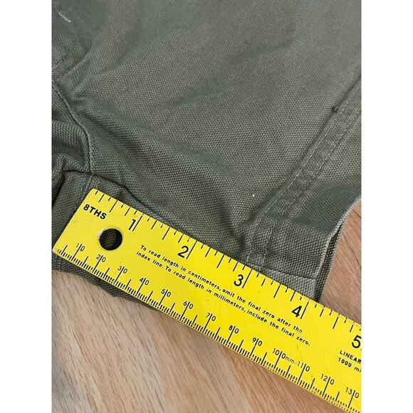 VTG Patagonia Stand Up Shorts Womens 8 Green Canvas Patch Pocket Climb Hike - Picture 6 of 7